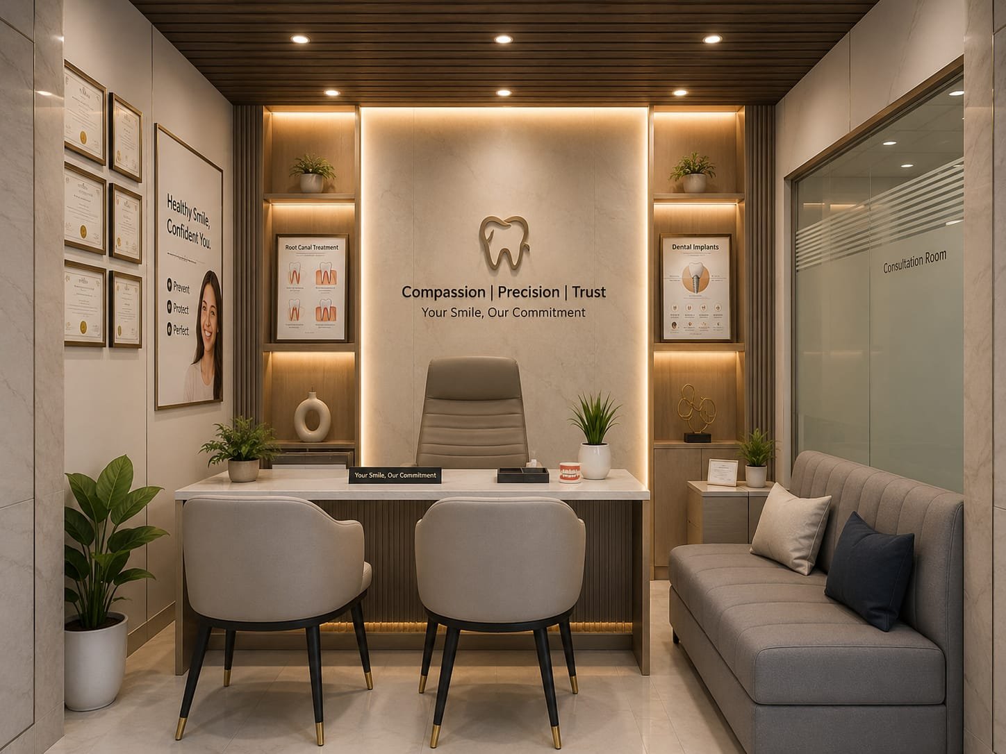 Modern consultation room at Dental Express