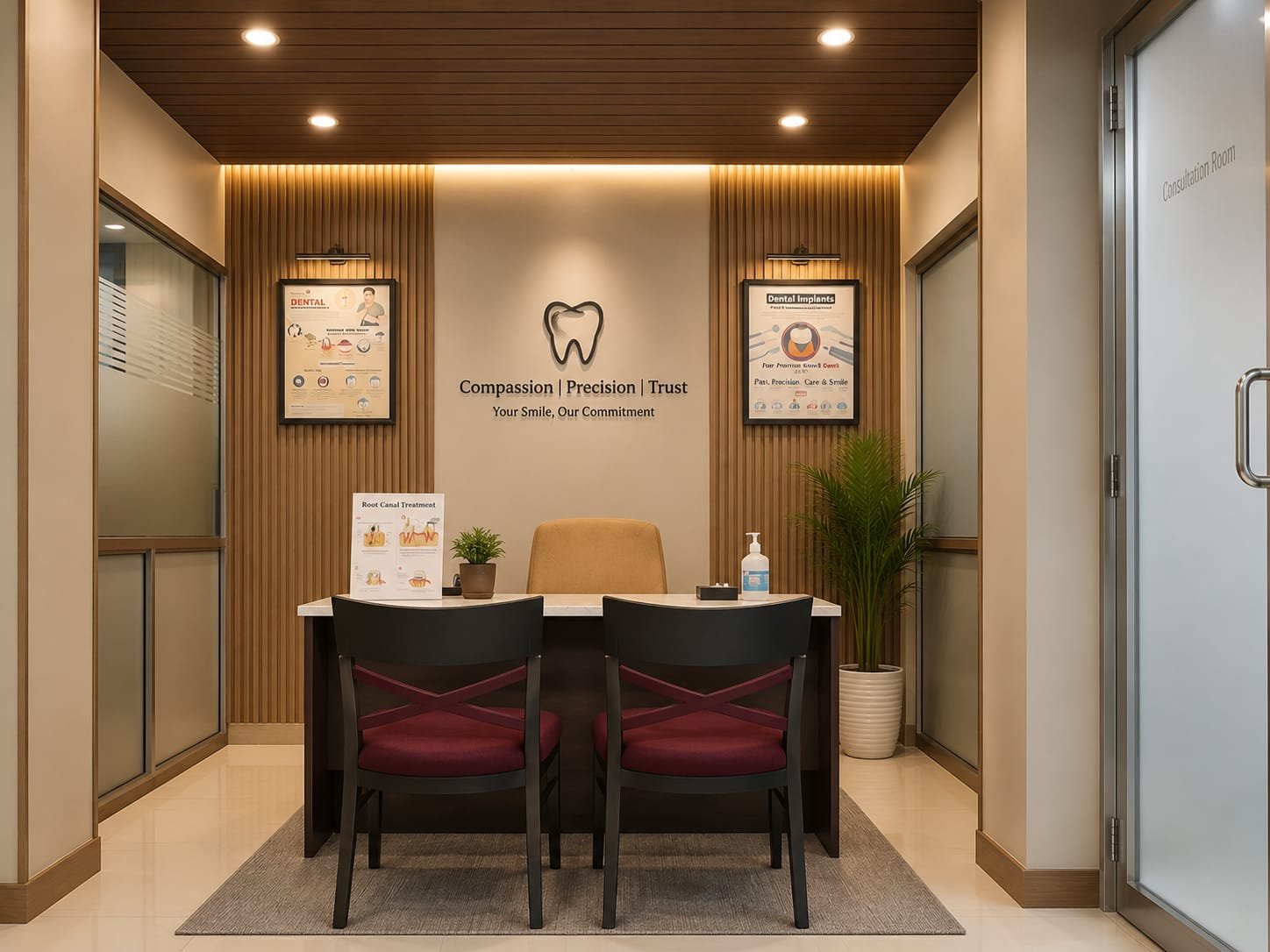 Private consultation area at Dental Express